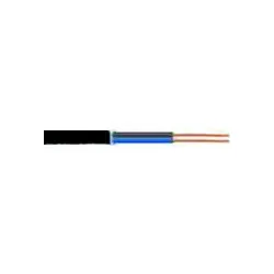 H03VVH2-F 2x0,75 - PVC-Schlauchleitung (Flach), schwarz, Ring 100m