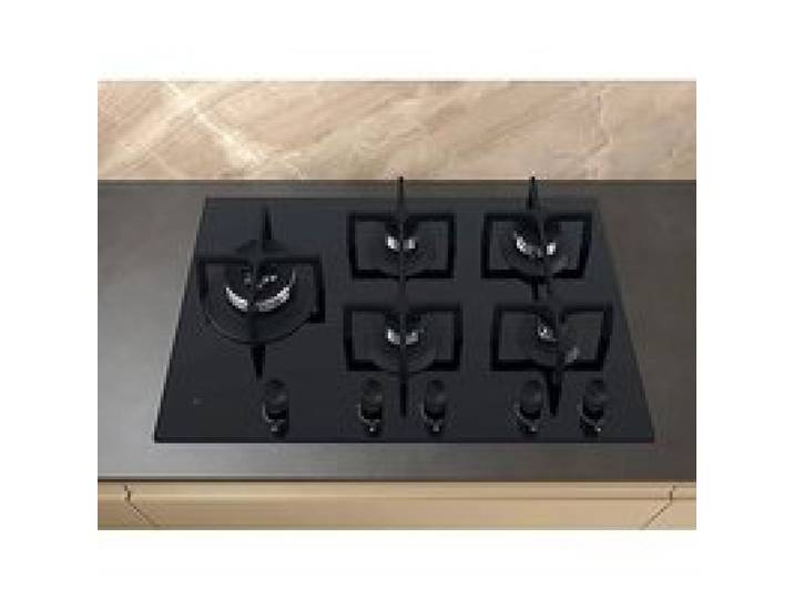Plaque de cuisson gaz noire en verre - WHIRLPOOL GOA 9523/NB1 - 4 brûleurs - Largeur 860 mm