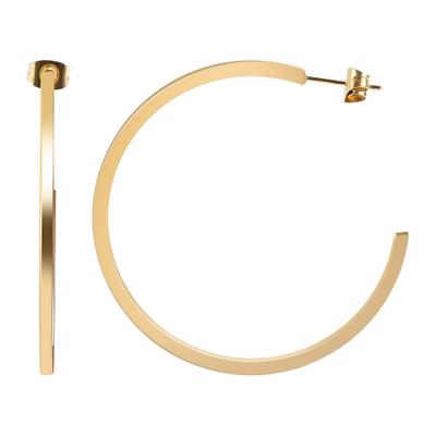 Paar Creolen ADELIA´S "Ohrringe – Creole aus Edelstahl", Damen, Gr. Damen, Edelstahl, gold, Ohrringe, Perfekt zum Verschenken an besondere Menschen