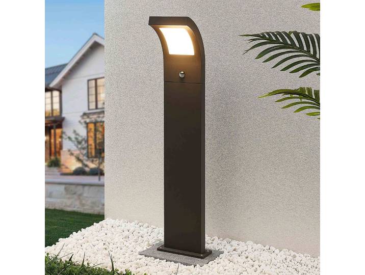 Advik Lampe de Jardin w/Sensor H100 Graphite - Arcchio - Terrasse - Moderne - Aluminium - À ampoule unique