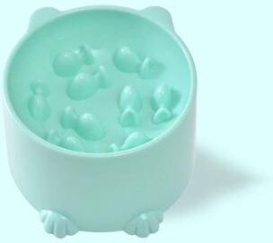 Uplifted Finds Elevated Slow Feeding Digestive Basin green