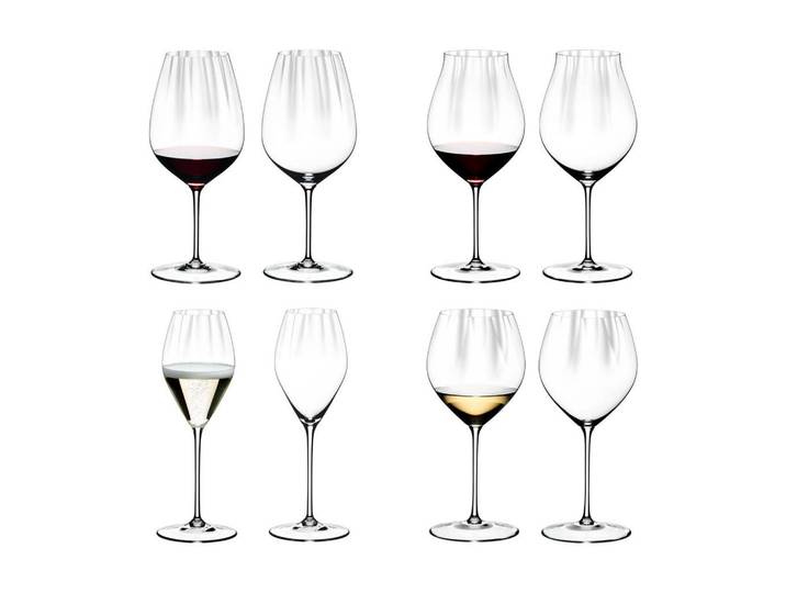 Riedel Gläserset Performance transparent 8er Set, Transparent, Glas, Gläser, Gläsersets