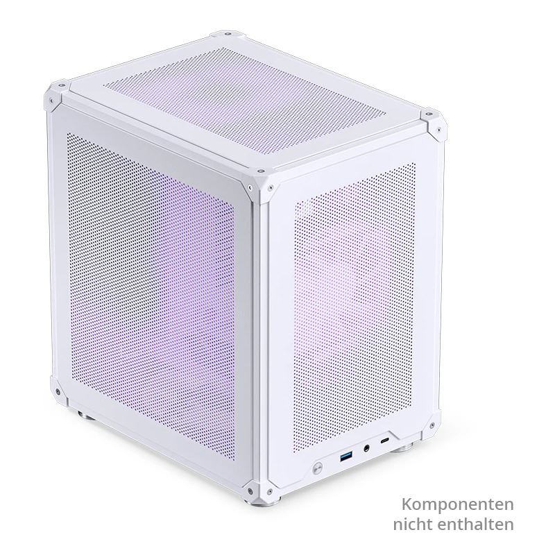 Jonsbo C6 PC-Gehäuse, Mini-Tower, Micro-ATX - weiß