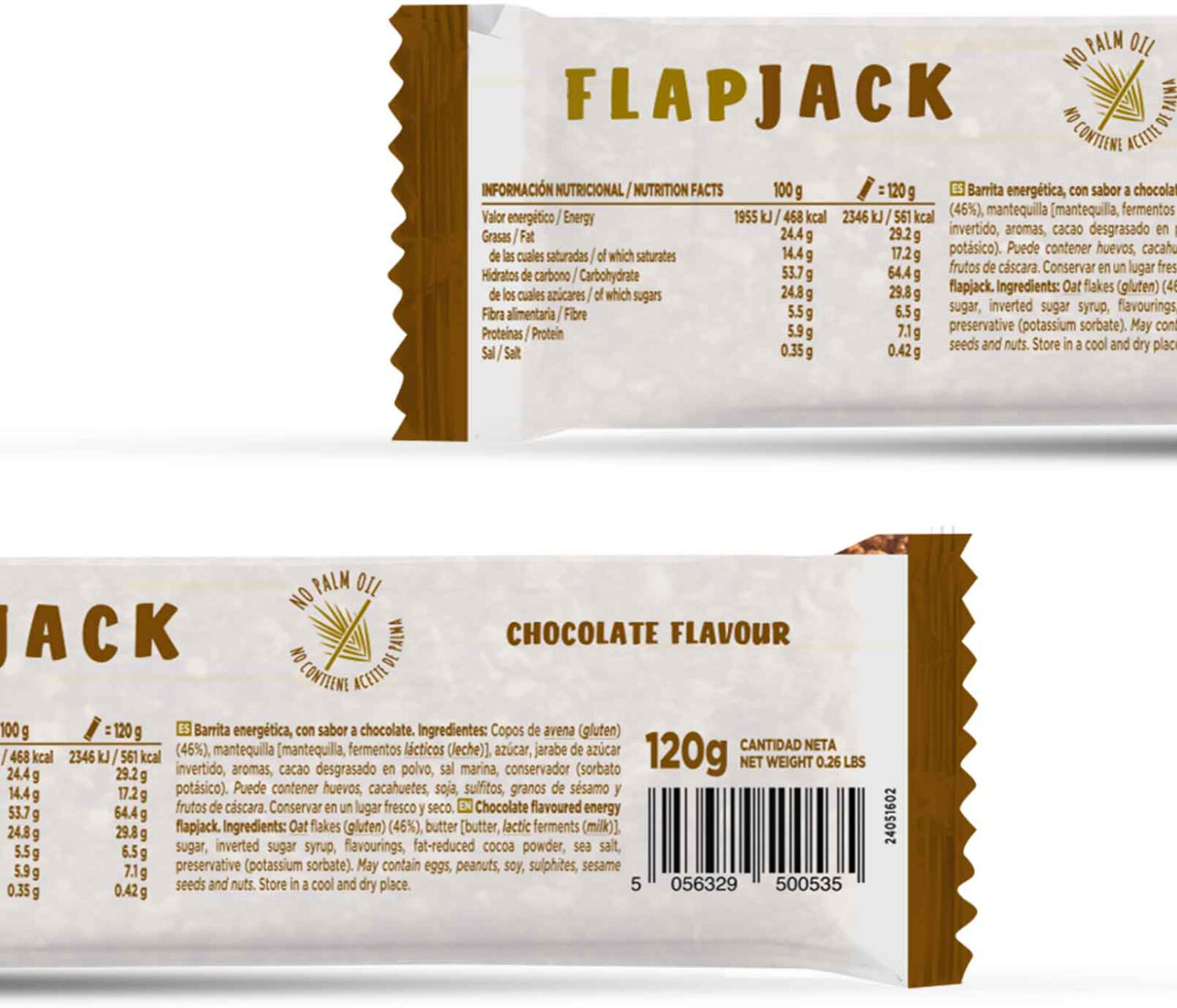 HSN Flapjack bar 120g chocolate - Barritas energéticas - Barritas - 1  Servicios