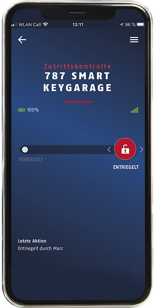 Schlüsselkasten KEYGARAGE One 797, mit Bügel, VE 3 Stk, appfähig ABUS