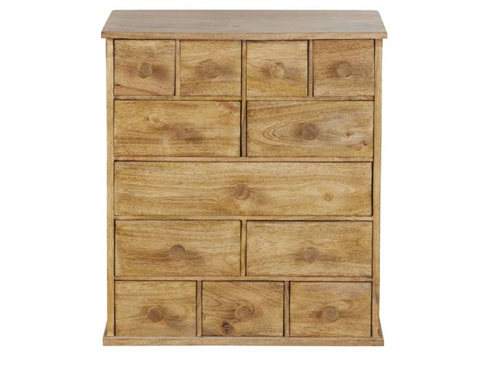 Kleinmöbel mit mehreren Schubladen aus Mangoholz