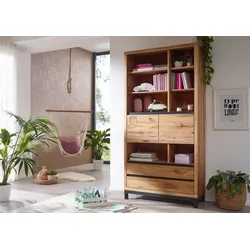 Bücherregal Wildeiche 100x40x200 natur geölt VILLANDERS #138
