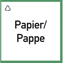 Wertstoffkennzeichnung "Papier/Pappe", Kunststoff, 300x300 mm