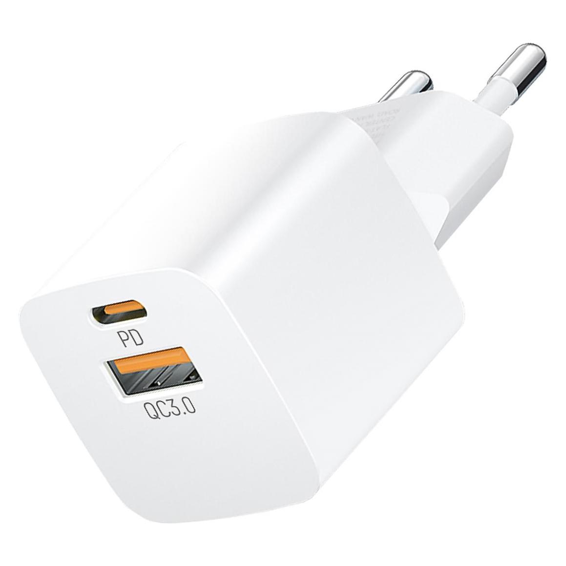 Wozinsky CMWCW 20W USB-C / USB-A Wandladegerät - Weiss (20 W, 2 Ports) (1409315874)