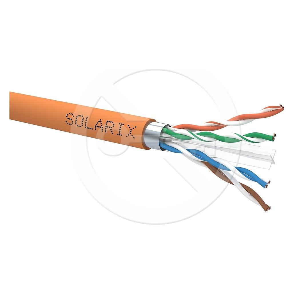 Solarix Instalační kabel CAT6A UTP LSOHFR B2ca-s1,d1,a1 500m SXKD-6A-UTP-LSOHFR-B2ca (U/UTP, CAT6a, 500 m) (26000039)