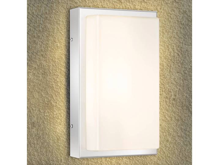 LCD LED Aussenwandleuchte JULEA, alu / grau / zink, Aluminium, Modern, LED Wandleuchte außen