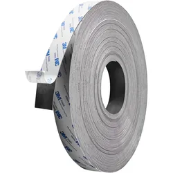 Magnetband selbstklebend, stark 30 mm | 30 m | 1 mm, Ferrit, schwarz