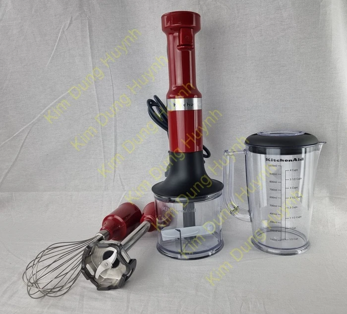 KitchenAid Stabmixer mit Zubehör, Royal Red