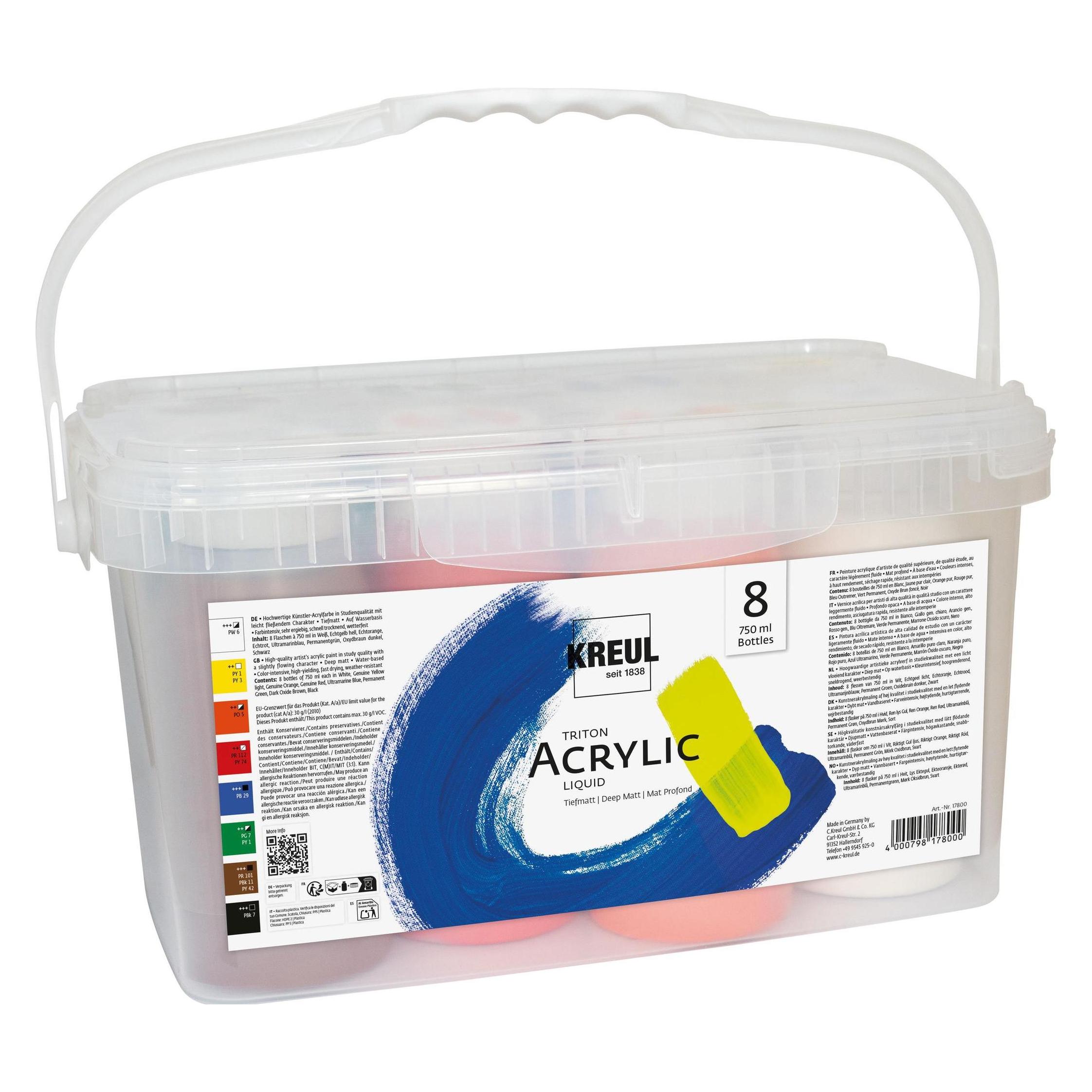 Kreul Acrylfarbe SOLO Goya TRITON, Power Pack (750 ml) (17800)