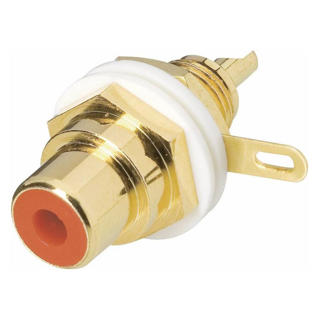 BKL Electronic Cinch-Einbaubuchse vergoldet (0101143-C)