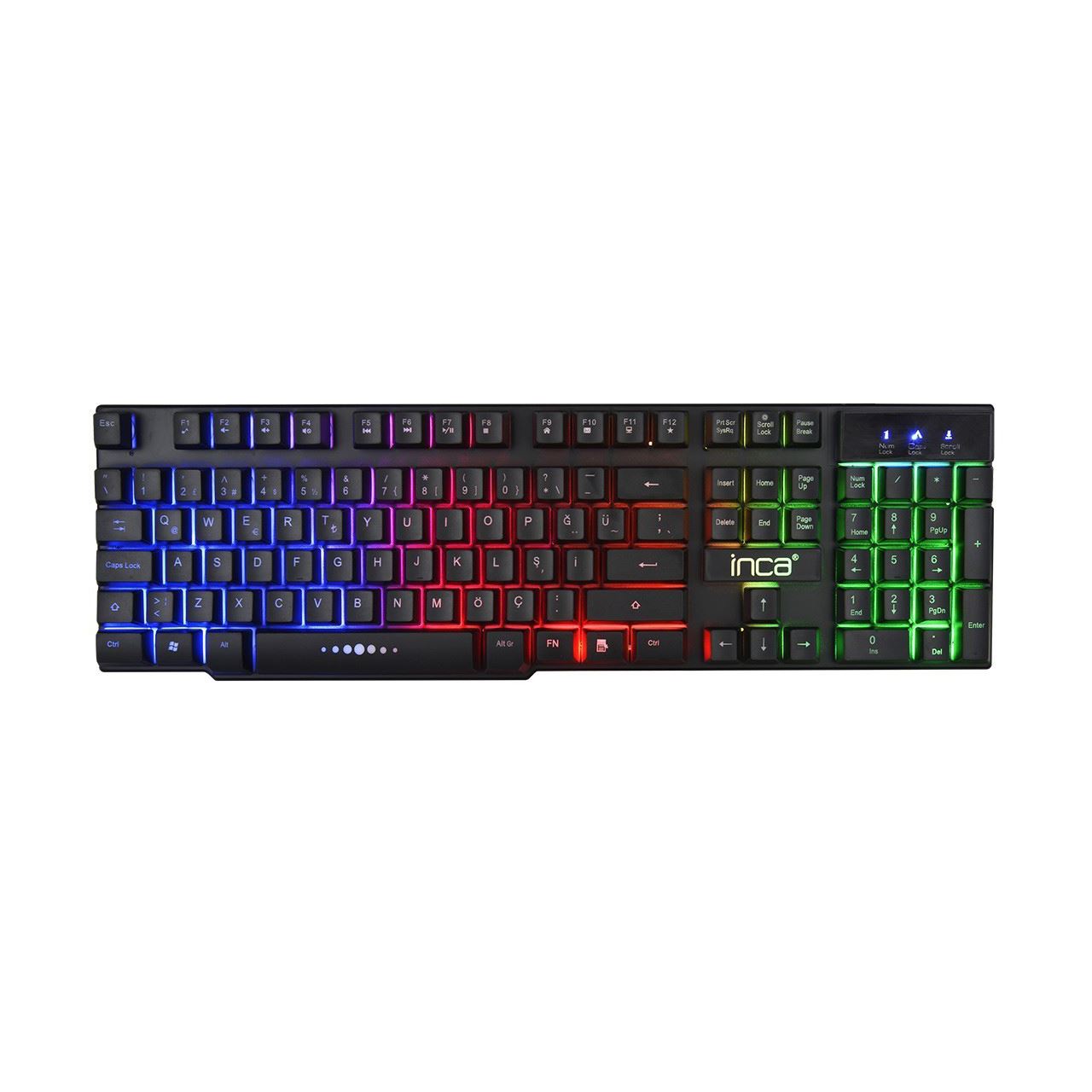 INCA IKG-446 Gaming USB Deutsch schwarz (kabelgebunden)