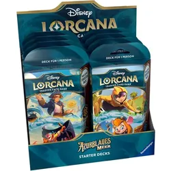 Disney Lorcana TCG Azurblaues Meer Starter Decks Display (8) *Deutsche Edition* (Deutsch, Booster Display)