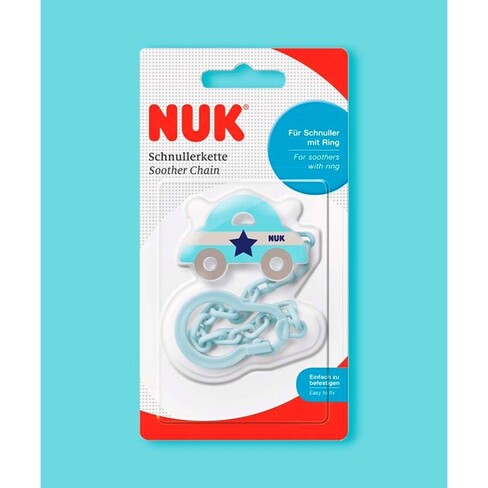 Nuk Classic Soother Chain 1&nbsp;un. Assorted Color
