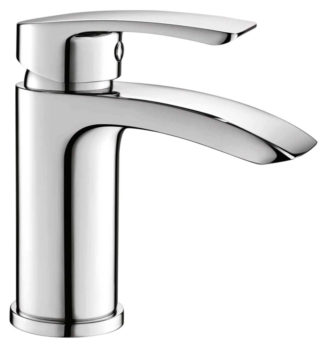 Dripio Wasbakarmatuur met één hendel en watervaluitloop, Chroom
