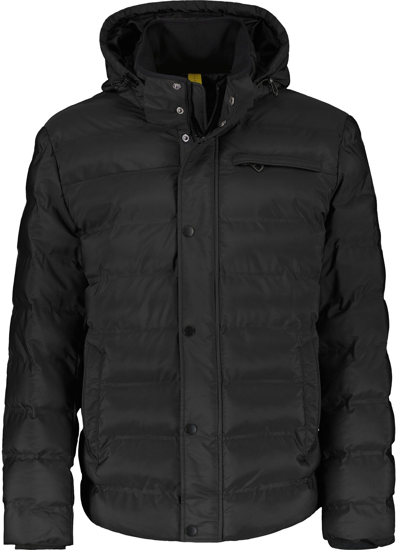 Steppjacke LERROS "Kapuzenjacke", Herren, Gr. XXL, schwarz, 100% Polyester, Jacken Steppjacke schwarz XXL