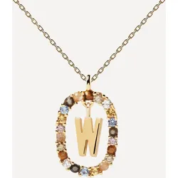 PD PAOLA - BUCHSTABE ''W'' CIRCLE - Halskette - gold