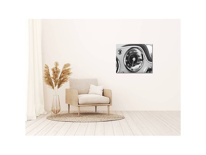 Tableau déco Vintage Speedometer Alu-Dibond Multicolore 50 x 40cm