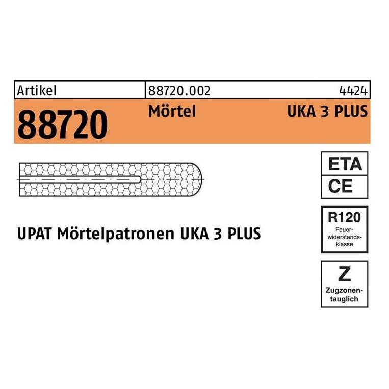 Upat Mörtelpatrone R 88720 f.UKA 3 PLUS M 24 Polyesterharz (887200020240000)