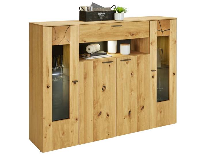 Highboard 154/130/41 cm Eichefarben