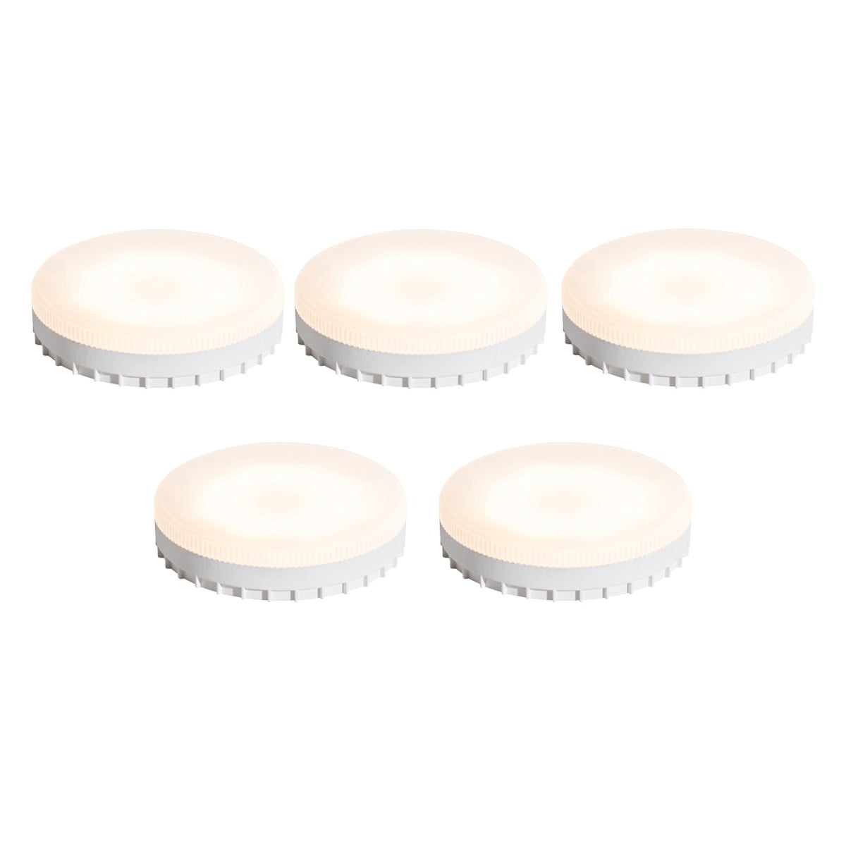 LUEDD Set van 5 GX53 LED lampen 7W 750 lm 3000K