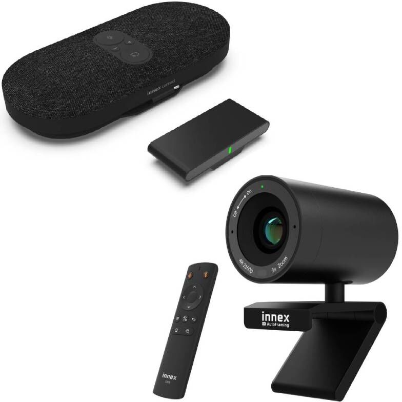 Innex C570 + Innex Connect Solution de visioconférence pour salles de réunion intelligentes avec : caméra 4K e-PTZ grand angle avec micro anti-bruit