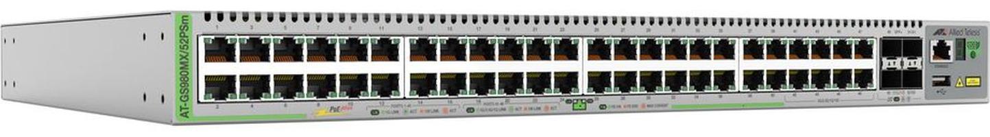 Allied Telesis CentreCOM AT-GS980MX/52PSM - Switch - L3 - verwaltet - 40 x 10/100/1000 (PoE+)