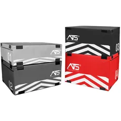 TRENDY SPORT ATS Plyo Box Set black, dark grey, bright grey, red