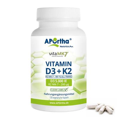 Vitamin D3 5.000 I.e. 125 µg+Vit.K2 VitaMK7 200 µg 120 St Kapseln