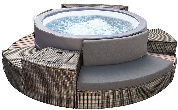 Spa semi-rigide NetSpa Vita Premium 6 places avec mobilier