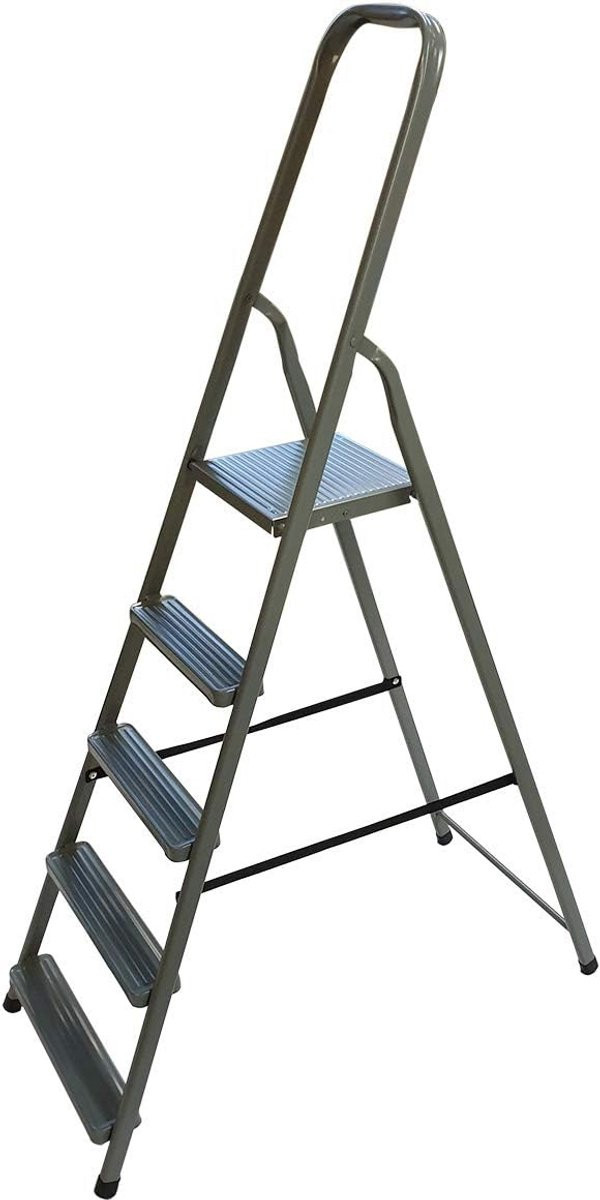 Multifunctionele vouwladder met 5 treden - Stabiel en inklapbaar