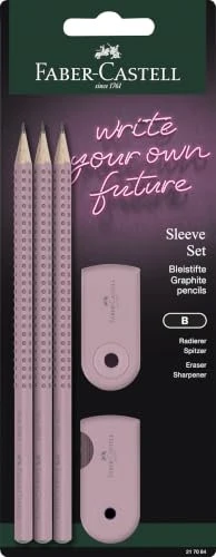 FABER-CASTELL GRIP 2001 Bleistift-Set B rose shadows, 1 Set