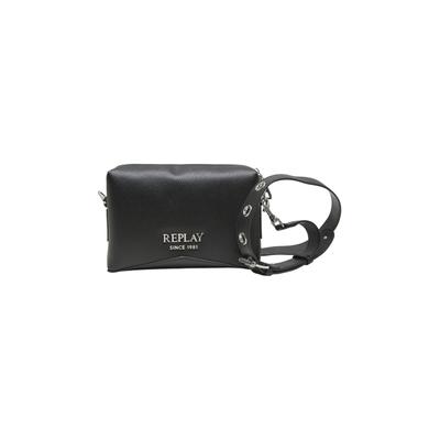 Schultertasche REPLAY "Replay Tasche FP", Damen, Gr. onesize, schwarz, Polyurethan (PU), unifarben, Taschen Schultertasche
