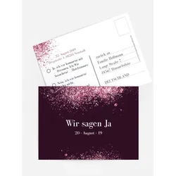 Antwortkarten für Ihre Feier selbst gestalten mit Spruch und Fotos im Onlinedesigner bei Meine-Kartenmanufaktur.de