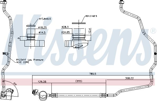 Nissens Niederdruckleitung, Klimaanlage 84062 Für Vw