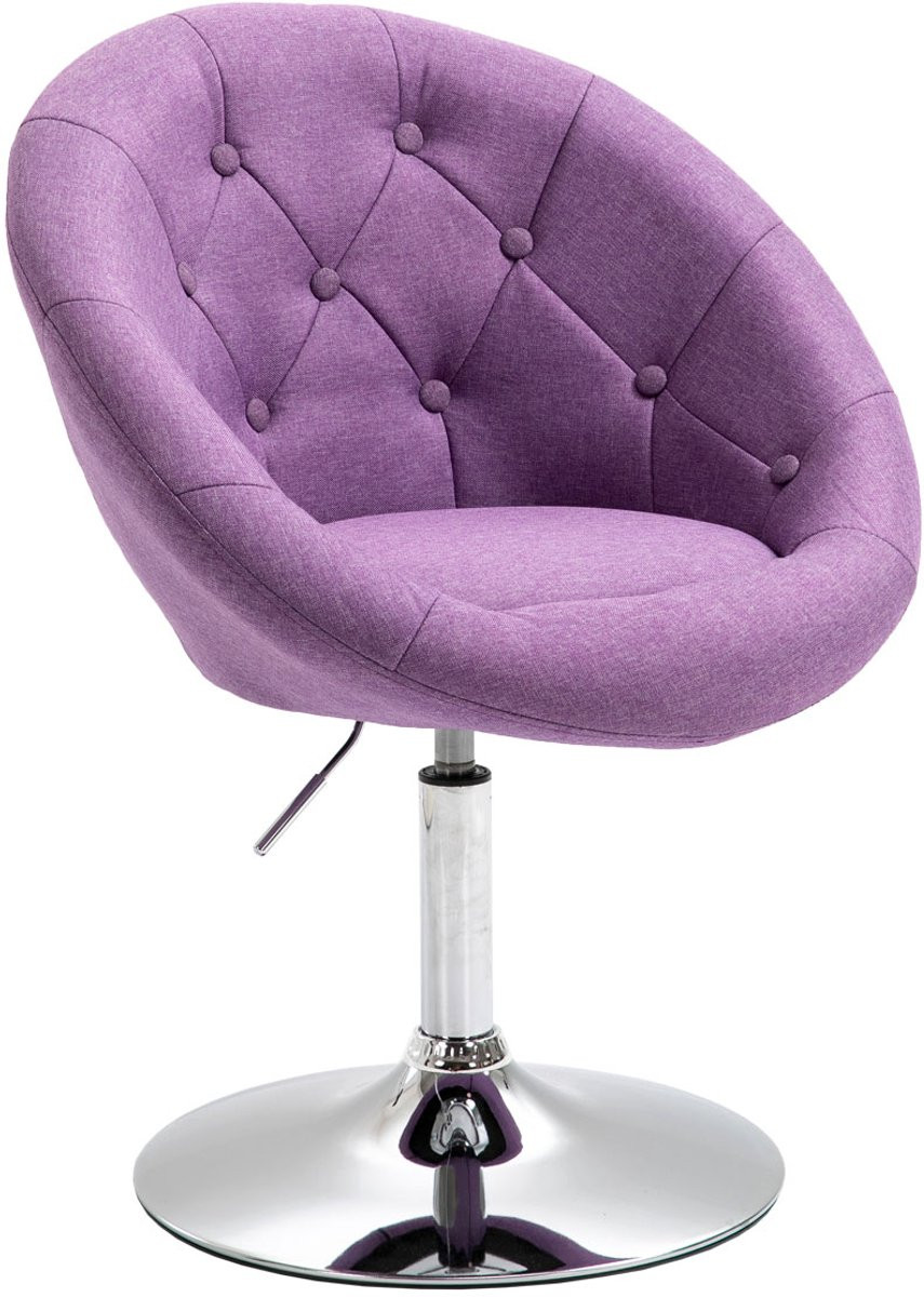SVITA HAVANNA lounge fauteuil retro paars zilver