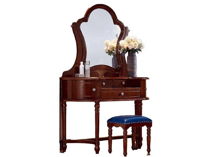 Xlmoebel Schminktisch Luxuriöser Schminktisch mit Hocker in modernem Design (Schminktisch mit Hocker, 2-St., Schminktisch + Hocker), Hergestellt in Europa