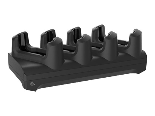 Zebra 4-Slot Charge Only Non-Locking Cradle - Handgerät-Ladeständer und Netzteil - Ausgangsanschlüsse: 4 - 48.3 cm (19") (CRD-EC5X-4SCO-01)