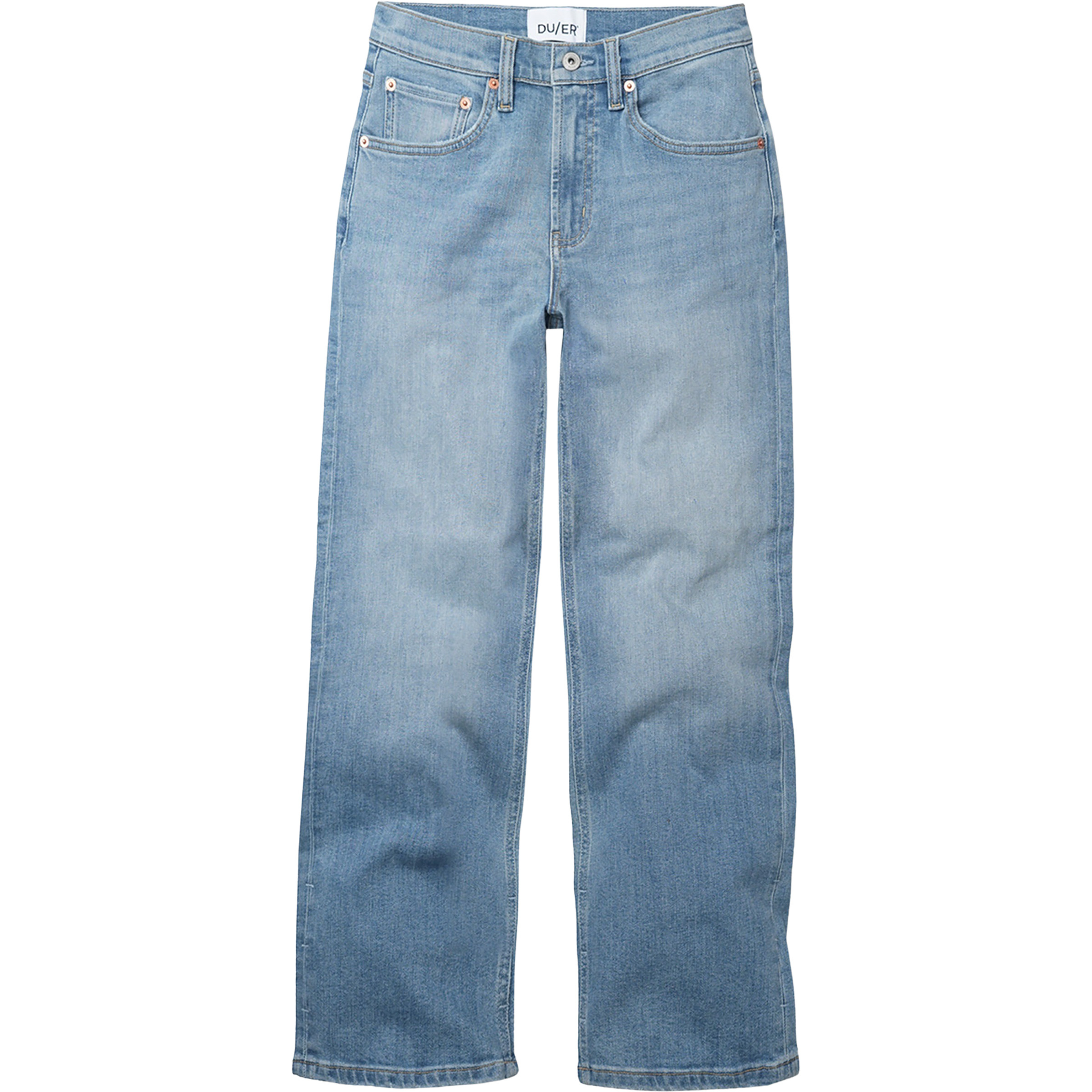 Duer Performance Denim+ High Rise Straight Damen Jeans & Freizeithose blau Größe S Lifestyle Hautfreundlich