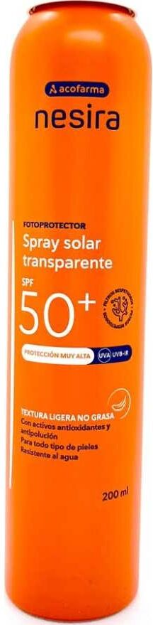 Nesira Acofarma Spray Solar Transparente SPF50+ 200ml