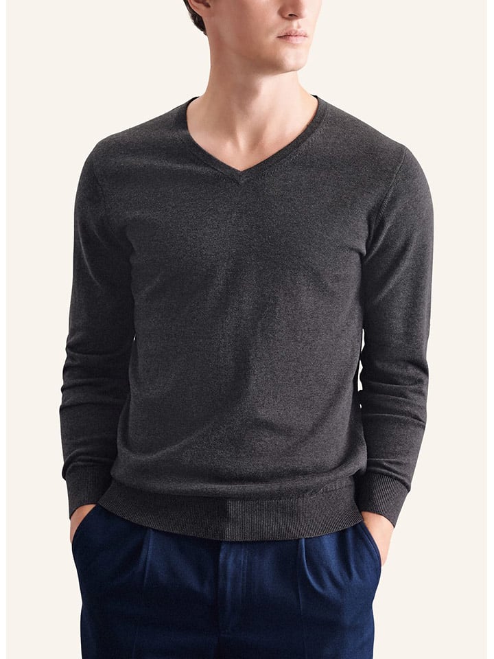 Seidensticker Pullover in Anthrazit - S
