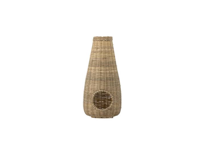 Lanterne avec verre D24xH50 cm en bambou naturel Ottine