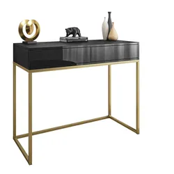 KONSOLE BLANCO GOLD II auf goldenem Gestell
