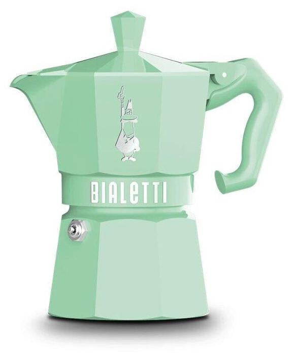 Bialetti Moka Exclusive koffiezetapparaat, Groen, Aluminium, voor 3 kopjes