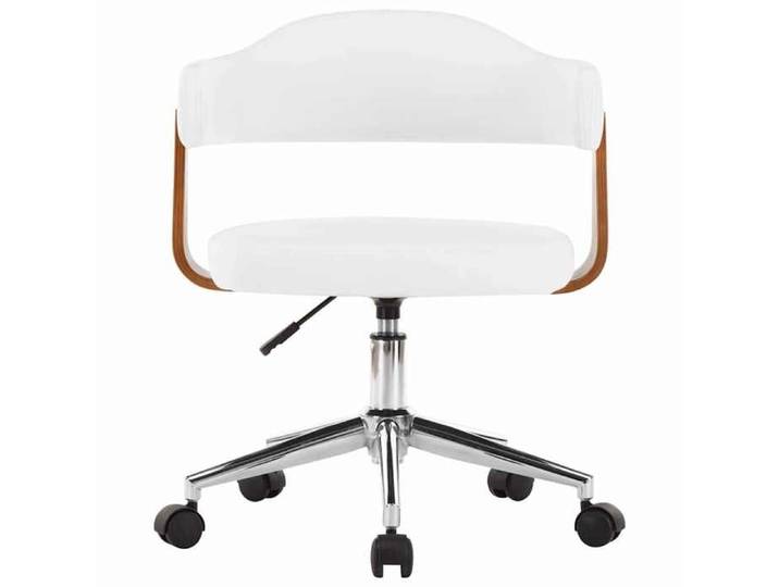Remise Siège Ergonomique - Blanc - Chaise pivotante de bureau - 110 kg par siège - Blanc - Bois courbé et similicuir_skc59a