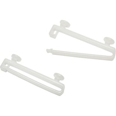 Klick-Gleiter GARDINIA "Schlaufenleiter" Gr. 1, weiß, L:5cm, Kunststoff, Gardinenbefestigungen, Serie Flächenvorhang-Technik Atlanta 3-läufig